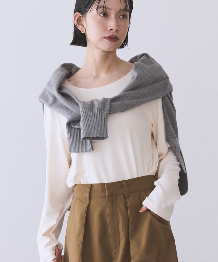 【アメリカンホリック/AMERICAN HOLIC】の起毛プルオーバー インテリア・キッズ・メンズ・レディースファッション・服の通販 founy(ファニー) https://founy.com/ ファッション Fashion レディースファッション Fashion for Women トップス・カットソー Cut & Sew Tops シャツ・ブラウス・オフィスカジュアル Elegant Blouses & Button-Ups ロングTシャツ・Tシャツ Longline T-Shirts & Tees カジュアルプルオーバー・ニットトップス Pullovers & Knit Tops / Casual Pullovers カットソー・ベーシックTシャツ Cut-and-Sewn Tops / Stretch Tees & Basics アメリカン American Style インナー Innerwear カットソー Cut and Sewn Top カーディガン Cardigan, Knitwear ジャケット Jacket, Outerwear スタイリッシュ Stylish, Fashionable デニム Denim, Jeans Material ポケット Pocket, Pocket Detail A/W・秋冬 Autumn/Winter おすすめ Recommended / Our Picks |ID: prp329100004745689 ipo3291000000035396203