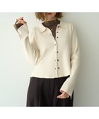 【イェッカ ヴェッカ/YECCA VECCA】の襟付きニットカーディガン Ivory|ID: prp329100004745696 ipo3291000000034309216