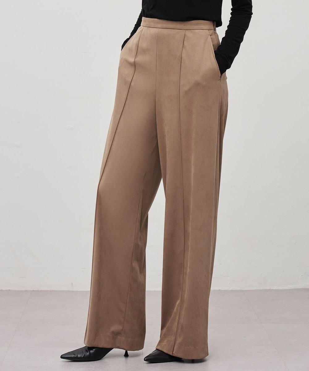 【アンクレイヴ/uncrave】の【手洗い可】スウェード ストレートパンツ インテリア・キッズ・メンズ・レディースファッション・服の通販 founy(ファニー)  ファッション Fashion レディースファッション Fashion for Women パンツ Pants & Trousers イタリア Italy コーティング Coating, Coated Finish ジャケット Jacket, Outerwear ストレート Straight, Straight Cut センター Center, Center Line ワイド Wide, Wide Fit A/W・秋冬 Autumn/Winter トープ|ID: prp329100004745705 ipo3291000000034309245