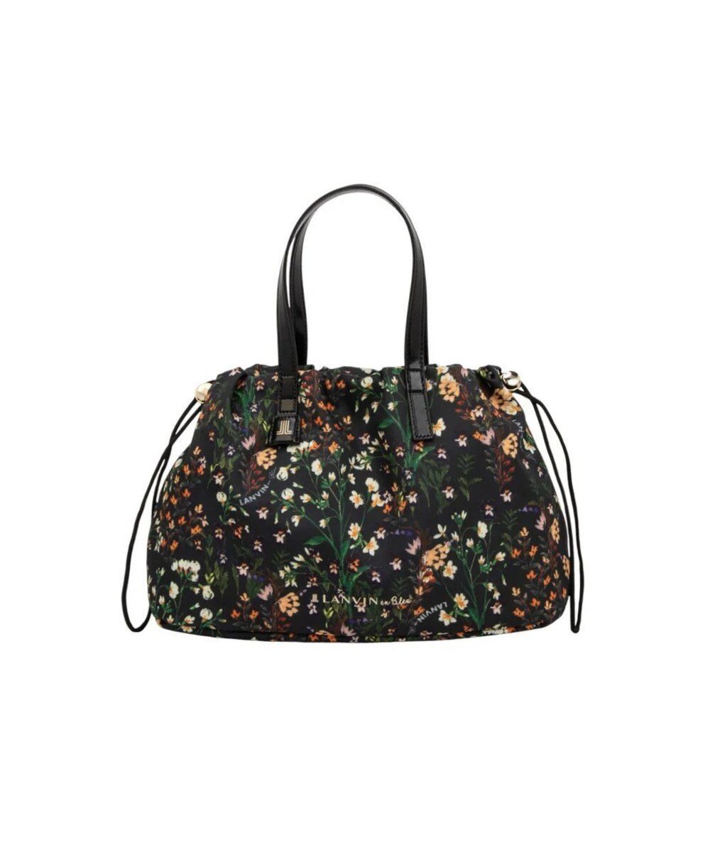 【ランバン オン ブルー/LANVIN en Bleu】のデコレ 2WAYハンドバッグ インテリア・キッズ・メンズ・レディースファッション・服の通販 founy(ファニー) 　ファッション　Fashion　レディースファッション　Fashion for Women　バッグ　Bags　エレガント 上品　Elegant　クラシック　Classic, Timeless Style　今季　This Season, Current Season　巾着　Drawstring Bag, Kinchaku　スクエア　Square, Square Shape　フェミニン　Feminine, Girly　フラワー　Flower, Floral　プリント　Print, Printed Pattern　モダン　Modern, Contemporary　モチーフ　Motif, Design Theme　リュック　Backpack, Rucksack　ビジネス 仕事 通勤　Business / Work / Commuting　マルチ|ID: prp329100004745708 ipo3291000000034309296