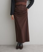 【クラフトスタンダードブティック/CRAFT STANDARD BOUTIQUE】のドレープデザインIラインスカート Brown|ID: prp329100004745717 ipo3291000000034309393