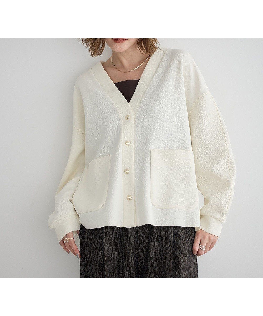 【イェッカ ヴェッカ/YECCA VECCA】の金釦カットジョーゼットカーディガン 人気、トレンドファッション・服の通販 founy(ファニー) 　ファッション　Fashion　レディースファッション　Fashion for Women　トップス・カットソー　Cut & Sew Tops　カーディガン・羽織り　Layered Style Cardigans　おすすめ　Recommended / Our Picks　カーディガン　Cardigan, Knitwear　ジョーゼット　Georgette, Semi-Sheer Fabric　フォルム　Silhouette, Form　フロント　Front, Front Design　ベーシック　Basic, Essential　ポケット　Pocket, Pocket Detail　エレガント 上品　Elegant　今季　This Season, Current Season　秋　Autumn　A/W・秋冬　Autumn/Winter　羽織　Haori, Light Jacket　 other-1|ID: prp329100004745725 ipo3291000000034309416