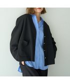 【イェッカ ヴェッカ/YECCA VECCA】の金釦カットジョーゼットカーディガン Black|ID: prp329100004745725 ipo3291000000034309418