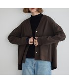 【イェッカ ヴェッカ/YECCA VECCA】の金釦カットジョーゼットカーディガン Brown|ID: prp329100004745725 ipo3291000000034309419