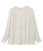 【イェッカ ヴェッカ/YECCA VECCA】のサテンギャザーブラウス 人気、トレンドファッション・服の通販 founy(ファニー) ファッション Fashion レディースファッション Fashion for Women トップス・カットソー Cut & Sew Tops シャツ・ブラウス・オフィスカジュアル Elegant Blouses & Button-Ups おすすめ Recommended / Our Picks ギャザー Gathered, Ruffled サテン Satin, Glossy Fabric フェミニン Feminine, Girly フロント Front, Front Design ポケット Pocket, Pocket Detail エレガント 上品 Elegant A/W・秋冬 Autumn/Winter thumbnail Off White|ID: prp329100004745726 ipo3291000000035521262