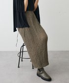 【クラフトスタンダードブティック/CRAFT STANDARD BOUTIQUE】のシャーリングジャガードスカート Khaki|ID: prp329100004745728 ipo3291000000034309430