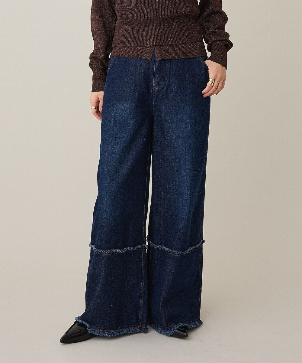 【クラフトスタンダードブティック/CRAFT STANDARD BOUTIQUE】のロールアップ風ストレートデニムパンツ インテリア・キッズ・メンズ・レディースファッション・服の通販 founy(ファニー) ファッション Fashion レディースファッション Fashion for Women パンツ Pants & Trousers デニムパンツ・ジーンズ・美脚デニム Denim Jeans & Pants インディゴ Indigo Denim シューズ Shoes, Footwear シンプル Simple, Minimal ストレート Straight, Straight Cut デニム Denim, Jeans Material トレンド Trend, Trending Now バランス Balance, Style Balance フラット Flat, Flat Shoes フロント Front, Front Design ポケット Pocket, Pocket Detail ロールアップ Roll-Up, Cuffed Hem A/W・秋冬 Autumn/Winter Indigo|ID: prp329100004745729 ipo3291000000034309433