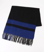 【アイシービー/iCB】の【リバーシブル可】アイレット 大判ストール ブラック×ブルー|ID: prp329100004745735 ipo3291000000034309453