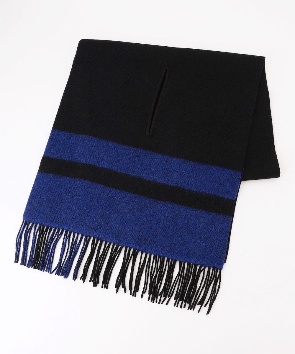 【アイシービー/iCB】の【リバーシブル可】アイレット 大判ストール インテリア・キッズ・メンズ・レディースファッション・服の通販 founy(ファニー) ファッション Fashion レディースファッション Fashion for Women ストール Soft & Warm Scarves マフラー・スヌード / 冬小物の定番 Scarves & Mufflers 2025年 2025 2025-2026秋冬・A/W Autumn/Winter 2025–26 AW25–26 アイレット Eyelet Lace ストール Stole, Wrap スヌード Snood, Infinity Scarf マフラー Scarf, Muffler リバーシブル Reversible, Two-Sided A/W・秋冬 Autumn/Winter 羽織 Haori, Light Jacket ブラック×ブルー|ID: prp329100004745735 ipo3291000000034309453