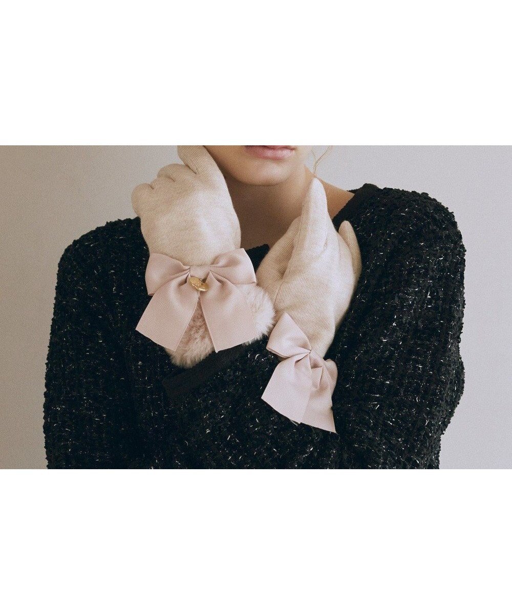 【メゾンドフルール/Maison de FLEUR】のビッグリボンファーグローブ 人気、トレンドファッション・服の通販 founy(ファニー) ファッション Fashion レディースファッション Fashion for Women 手袋 Gloves & Mittens おすすめ Recommended / Our Picks インナー Innerwear ギフト プレゼント Gift / Present スマート Smart, Elegant フィット Fit, Slim Fit リボン Ribbon, Bow エレガント 上品 Elegant 楽ちん Easy Fit, Comfortable A/W・秋冬 Autumn/Winter other-1|ID: prp329100004745739 ipo3291000000034309464