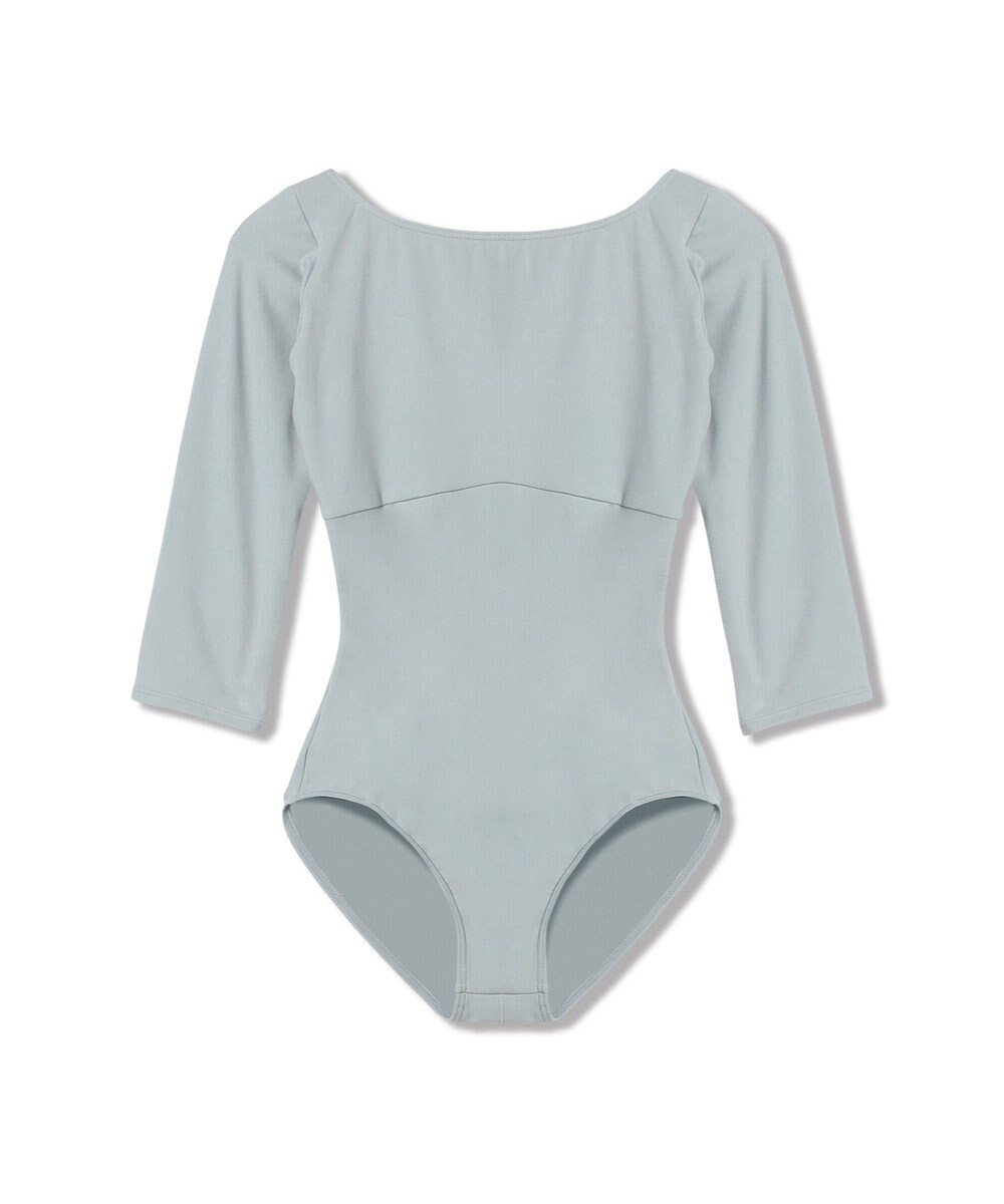 【チャコット/Chacott】の7分袖レオタード インテリア・キッズ・メンズ・レディースファッション・服の通販 founy(ファニー) 　ファッション　Fashion　レディースファッション　Fashion for Women　トップス・カットソー　Cut & Sew Tops　シンプル　Simple, Minimal　ストレッチ　Stretch, Stretchy Fabric　デコルテ　Décolleté, Neckline　フィット　Fit, Slim Fit　人気　Popular, Best Seller　シーグリーン|ID: prp329100004745745 ipo3291000000035463222