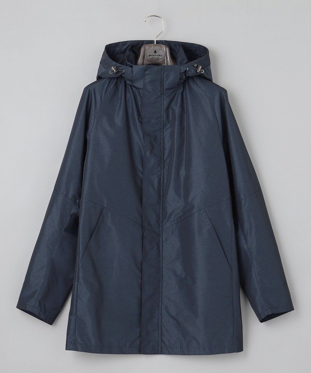 【五大陸/gotairiku / MEN】の【ビジネスで着用可】メランジシャンブレー フーデッドブルゾン インテリア・キッズ・メンズ・レディースファッション・服の通販 founy(ファニー) 　ファッション　Fashion　メンズファッション　Fashion for Men　アウター　Men's Coats Outerwear　ブルゾンジャケット / カジュアルアウター　Bomber Jackets & Blousons　シンプル　Simple, Minimal　ジャケット　Jacket, Outerwear　スーツ　Suit, Formalwear　ダウン　Down, Puffer　ビジネス 仕事 通勤　Business / Work / Commuting　ライナー　Liner, Inner Layer　レギュラー　Regular, Standard Fit　夏　Summer　春　Spring　S/S・春夏　SS, Spring/Summer, Warm Season　秋　Autumn　A/W・秋冬　Autumn/Winter　ネイビー系|ID: prp329100004745777 ipo3291000000034309753