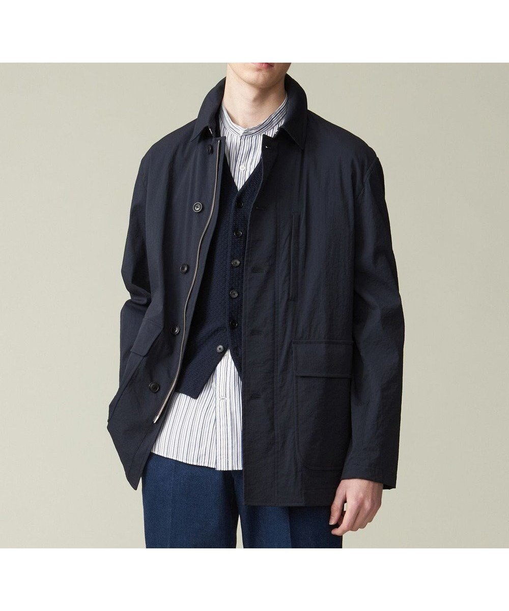 【ジェイ プレス/J.PRESS / MEN】の【MECHANICAL】【ハイパワーストレッチ / 撥水】クラシックドライビングジャケット インテリア・キッズ・メンズ・レディースファッション・服の通販 founy(ファニー) 　ファッション　Fashion　メンズファッション　Fashion for Men　アウター　Men's Coats Outerwear　ブルゾンジャケット / カジュアルアウター　Bomber Jackets & Blousons　インナー　Innerwear　春　Spring　クラシック　Classic, Timeless Style　シンプル　Simple, Minimal　ジャケット　Jacket, Outerwear　ストレッチ　Stretch, Stretchy Fabric　セットアップ　Set-Up, Coordinated Outfit　バランス　Balance, Style Balance　ブルゾン　Blouson, Bomber Jacket　S/S・春夏　SS, Spring/Summer, Warm Season　夏　Summer　エレガント 上品　Elegant　ネイビー系|ID: prp329100004745781 ipo3291000000034309777