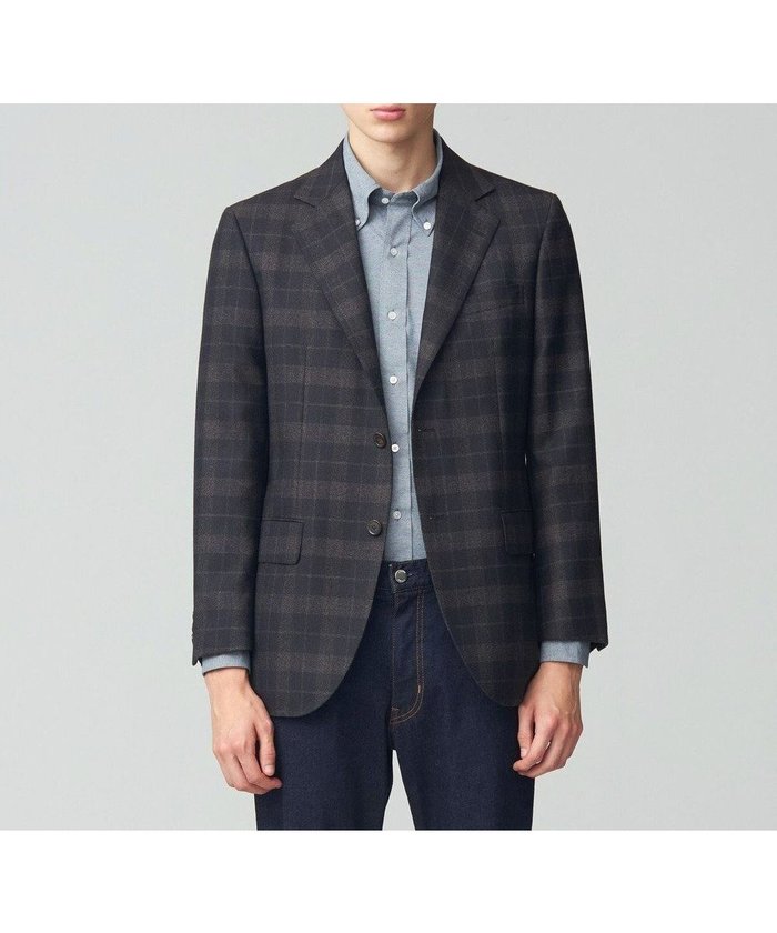 【ジェイ プレス/J.PRESS / MEN】の【ソフトタッチツイスト】モダンアイビーチェック ジャケット インテリア・キッズ・メンズ・レディースファッション・服の通販 founy(ファニー) https://founy.com/ ファッション Fashion メンズファッション Fashion for Men アウター Men's Coats Outerwear テーラードジャケット Tailored Jackets & Blazers インナー Innerwear ジャケット Jacket, Outerwear ストライプ Stripe, Striped Pattern フォルム Silhouette, Form モダン Modern, Contemporary A/W・秋冬 Autumn/Winter ビジネス 仕事 通勤 Business / Work / Commuting |ID: prp329100004745783 ipo3291000000034309786
