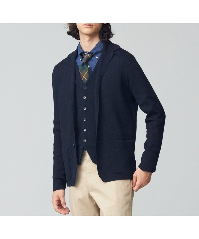 【ジェイ プレス/J.PRESS / MEN】のミラノリブ ニットジャケット インテリア・キッズ・メンズ・レディースファッション・服の通販 founy(ファニー) https://founy.com/ ファッション Fashion メンズファッション Fashion for Men トップス・カットソー Cut & Sew Tops ニット・セーター / 定番トップス Knit Tops & Sweaters カーディガン / 羽織り Cardigans カーディガン Cardigan, Knitwear ジャケット Jacket, Outerwear セーター Sweater, Knitwear 定番 Standard, Basic Item フラップ Flap, Flap Pocket ポケット Pocket, Pocket Detail ミラノリブ Milano Rib, Milano Stitch A/W・秋冬 Autumn/Winter |ID: prp329100004745792 ipo3291000000034309892