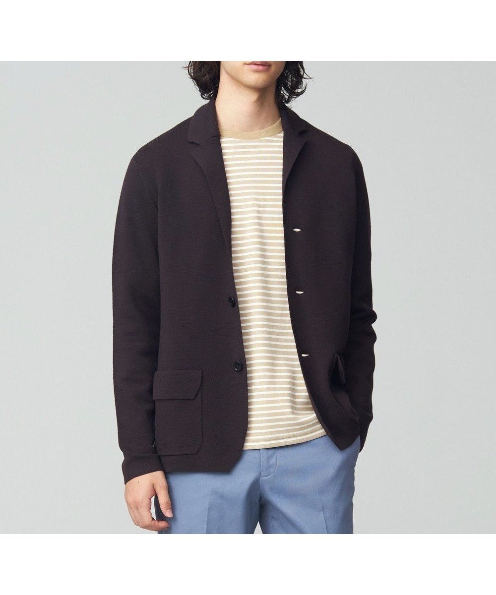 【ジェイ プレス/J.PRESS / MEN】のミラノリブ ニットジャケット インテリア・キッズ・メンズ・レディースファッション・服の通販 founy(ファニー) ファッション Fashion メンズファッション Fashion for Men トップス・カットソー Cut & Sew Tops ニット・セーター / 定番トップス Knit Tops & Sweaters カーディガン / 羽織り Cardigans カーディガン Cardigan, Knitwear ジャケット Jacket, Outerwear セーター Sweater, Knitwear 定番 Standard, Basic Item フラップ Flap, Flap Pocket ポケット Pocket, Pocket Detail ミラノリブ Milano Rib, Milano Stitch A/W・秋冬 Autumn/Winter ブラウン系|ID: prp329100004745792 ipo3291000000034309895
