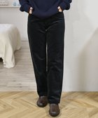 【サキュウ/caqu】の【裏起毛/コーデュロイ/ストレッチ】ストレートコーデュロイパンツ black|ID: prp329100004745812 ipo3291000000034310121