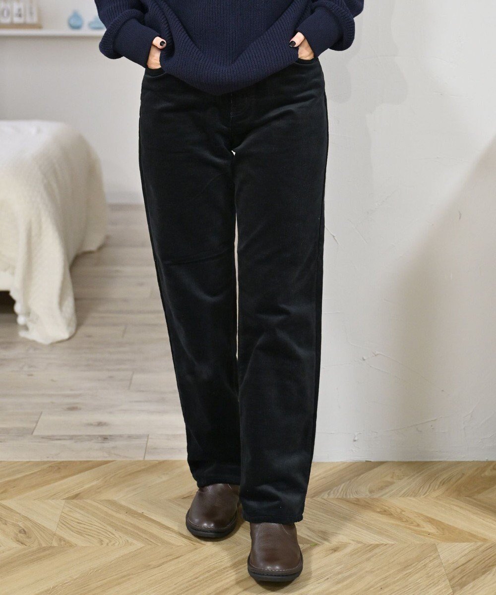 【サキュウ/caqu】の【裏起毛/コーデュロイ/ストレッチ】ストレートコーデュロイパンツ インテリア・キッズ・メンズ・レディースファッション・服の通販 founy(ファニー)  ファッション Fashion レディースファッション Fashion for Women パンツ Pants & Trousers インディゴ Indigo Denim コーデュロイ Corduroy, Cord Fabric ジーンズ Jeans, Denim Pants ストレッチ Stretch, Stretchy Fabric ストレート Straight, Straight Cut フィット Fit, Slim Fit A/W・秋冬 Autumn/Winter S/S・春夏 SS, Spring/Summer, Warm Season 新作・新入荷 New Arrivals / New In 夏 Summer black|ID: prp329100004745812 ipo3291000000034310121