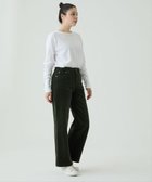 【サキュウ/caqu】の【裏起毛/コーデュロイ/ストレッチ】ワイドバギーコーデュロイパンツ olive|ID: prp329100004745813 ipo3291000000034338740