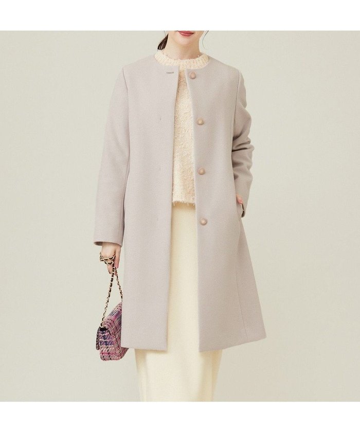 【エニィ スィス/any SiS】のウールライクノーカラー ロングコート インテリア・キッズ・メンズ・レディースファッション・服の通販 founy(ファニー) https://founy.com/ ファッション Fashion レディースファッション Fashion for Women アウター Coat / Outerwear Collection コート・ロングコート・ピーコート Long Coats, Peacoats & More レディースジャケット・軽アウター Jackets クラシカル Classical, Vintage-Inspired シンプル Simple, Minimal ジャケット Jacket, Outerwear フェミニン Feminine, Girly ポケット Pocket, Pocket Detail ラッセル Raschel, Raschel Lace ロング Long, Long-Length エレガント 上品 Elegant A/W・秋冬 Autumn/Winter |ID: prp329100004745839 ipo3291000000034310294