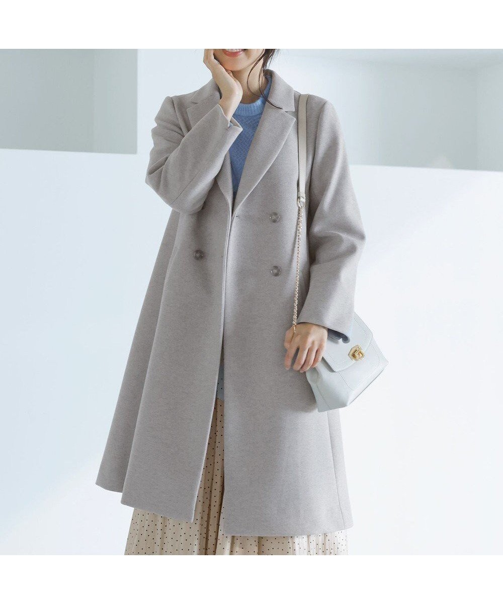 【エニィ スィス/any SiS】のウールライクノーブルチェスター コート インテリア・キッズ・メンズ・レディースファッション・服の通販 founy(ファニー)  ファッション Fashion レディースファッション Fashion for Women アウター Coat / Outerwear Collection コート・ロングコート・ピーコート Long Coats, Peacoats & More レディースジャケット・軽アウター Jackets チェスターコート・ロング丈アウター Chester Coats / Chesterfield Long Coats ジャケット Jacket, Outerwear チェスターコート Chester Coat, Long Coat トレンド Trend, Trending Now バランス Balance, Style Balance パイピング Piping, Trim Design フィット Fit, Slim Fit フレア Flare, Flared ラッセル Raschel, Raschel Lace A/W・秋冬 Autumn/Winter エレガント 上品 Elegant ライトグレー|ID: prp329100004745841 ipo3291000000034310318