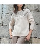 【ジェイ プレス/J.PRESS】の【WEB限定カラーあり・洗える】FAIR ISLE ラウンドネック ニット 【WEB限定】ベージュ系|ID: prp329100004745857 ipo3291000000034310476