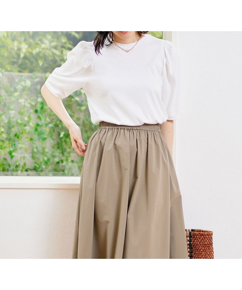 【アンフィーロ 自由区/UNFILO】のマルチエフェクト ボリュームスリーブ Tシャツ 人気、トレンドファッション・服の通販 founy(ファニー) 　ファッション　Fashion　レディースファッション　Fashion for Women　トップス・カットソー　Cut & Sew Tops　シャツ・ブラウス・オフィスカジュアル　Elegant Blouses & Button-Ups　ロングTシャツ・Tシャツ　Longline T-Shirts & Tees　カットソー・ベーシックTシャツ　Cut-and-Sewn Tops / Stretch Tees & Basics　ボリューム袖・フリルスリーブブラウス　Voluminous & Ruffle Sleeves / Puffy Sleeve Tops　インナー　Innerwear　カットソー　Cut and Sewn Top　スリーブ　Sleeve, Long Sleeve / Short Sleeve　トレンド　Trend, Trending Now　ベーシック　Basic, Essential　吸水　Absorbent, Quick-Dry　夏　Summer　春　Spring　S/S・春夏　SS, Spring/Summer, Warm Season　洗える　Machine Washable　 other-1|ID: prp329100004745882 ipo3291000000034310710