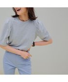 【アンフィーロ 自由区/UNFILO】の【汗ジミが目立たない/吸水速乾】マルチエフェクト ボリュームスリーブ Tシャツ グレー|ID: prp329100004745882 ipo3291000000034310712