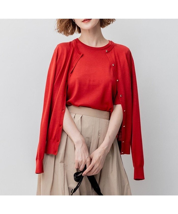 【23区/NIJYUSANKU】の【洗える/アンサンブル対応】サステナブルウール カーディガン インテリア・キッズ・メンズ・レディースファッション・服の通販 founy(ファニー) https://founy.com/ ファッション Fashion レディースファッション Fashion for Women トップス・カットソー Cut & Sew Tops カーディガン・羽織り Layered Style Cardigans アンサンブルニット Knit Ensembles & Twin Sets アンサンブル Ensemble Set イタリア Italy 洗える Machine Washable カーディガン Cardigan, Knitwear コレクション Collection, Seasonal Line ショール Shawl, Wrap シンプル Simple, Minimal ベーシック Basic, Essential 半袖 Short Sleeve, Half Sleeve A/W・秋冬 Autumn/Winter 冬 Winter / This Winter 2023年 2023 2023-2024秋冬・A/W Autumn/Winter 2023–24 AW23–24 |ID: prp329100004745898 ipo3291000000034310872