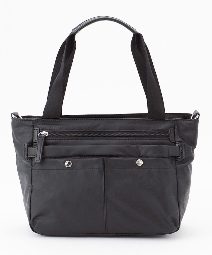 【ラ バガジェリー/LA BAGAGERIE】のモノグラム スクエアナイロントート インテリア・キッズ・メンズ・レディースファッション・服の通販 founy(ファニー) https://founy.com/ ファッション Fashion レディースファッション Fashion for Women バッグ Bags コーティング Coating, Coated Finish 軽量 Lightweight, Ultra Light シンプル Simple, Minimal スマート Smart, Elegant 定番 Standard, Basic Item プリント Print, Printed Pattern ポケット Pocket, Pocket Detail マグネット Magnet, Magnetic Closure |ID: prp329100004745927 ipo3291000000034311146