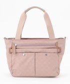 【ラ バガジェリー/LA BAGAGERIE】のモノグラム スクエアナイロントート ピンク|ID: prp329100004745927 ipo3291000000034311151