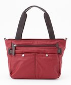 【ラ バガジェリー/LA BAGAGERIE】のモノグラム スクエアナイロントート ワイン|ID: prp329100004745927 ipo3291000000034311154