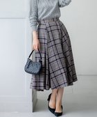 【組曲/KUMIKYOKU】のシアーツイルチェック フレアスカート ベージュ系3|ID: prp329100004745932 ipo3291000000034311174