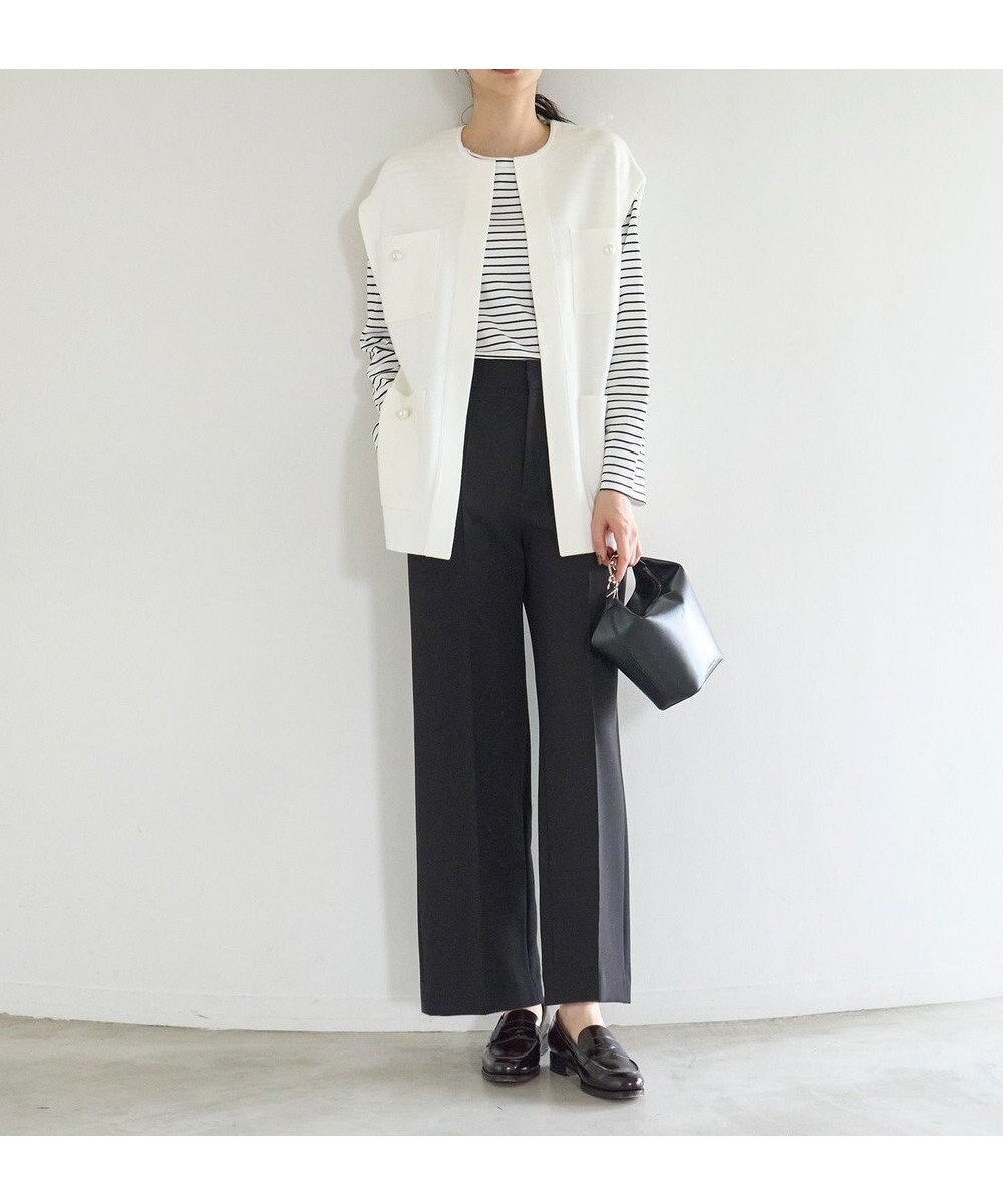 【アンフィーロ 自由区/UNFILO】のイージーケア ワイドパンツ インテリア・キッズ・メンズ・レディースファッション・服の通販 founy(ファニー)  ファッション Fashion レディースファッション Fashion for Women パンツ Pants & Trousers ストレッチ Stretch, Stretchy Fabric 雑誌 Magazine, Fashion Magazine トレンド Trend, Trending Now フェミニン Feminine, Girly ワイド Wide, Wide Fit A/W・秋冬 Autumn/Winter ブラック|ID: prp329100004745963 ipo3291000000034311426