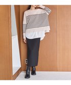 【アンフィーロ 自由区/UNFILO】の【選べる着丈】ダブルクロス Iラインスカート ブラック|ID: prp329100004745977 ipo3291000000034311557