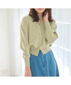 【フェルゥ/Feroux】の【洗える】ビジューボタン2WAY カーディガン ライトグリーン系|ID: prp329100004746023 ipo3291000000034311870