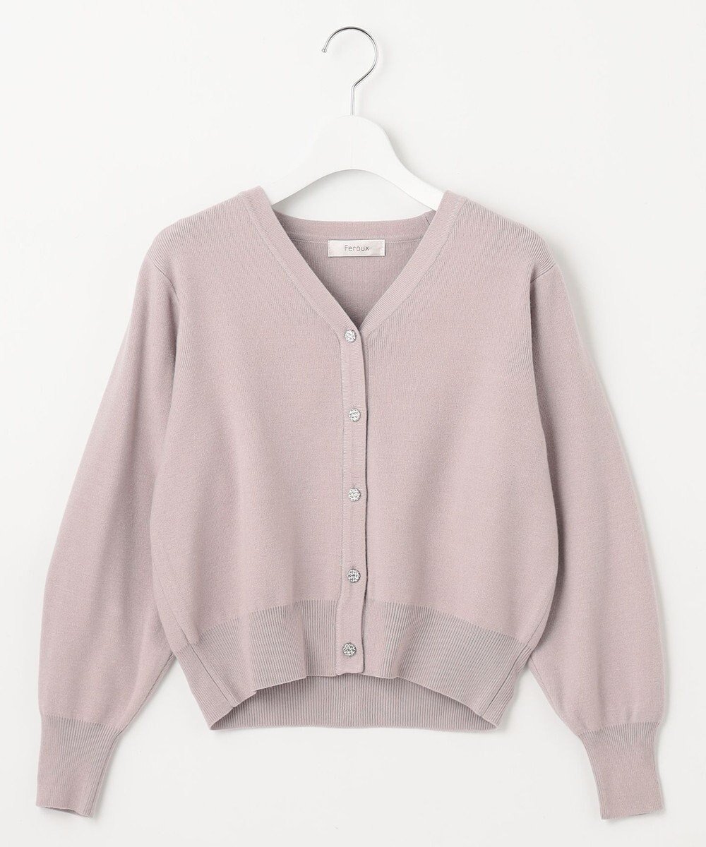 【フェルゥ/Feroux】の【洗える】ビジューボタン2WAY カーディガン インテリア・キッズ・メンズ・レディースファッション・服の通販 founy(ファニー) ファッション Fashion レディースファッション Fashion for Women トップス・カットソー Cut & Sew Tops カーディガン・羽織り Layered Style Cardigans おすすめ Recommended / Our Picks なめらか Smooth, Silky Texture カーディガン Cardigan, Knitwear バランス Balance, Style Balance フェミニン Feminine, Girly フロント Front, Front Design ベーシック Basic, Essential ボトム Bottoms, Lower Wear 夏 Summer 春 Spring 洗える Machine Washable A/W・秋冬 Autumn/Winter グレイッシュピンク系|ID: prp329100004746023 ipo3291000000034311877