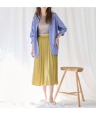 【エニー/ANY】の【洗濯機可能/ウエストゴム/UVケア/接触冷感】リネンライクエアーヴィンテージ プリーツスカート イエローグリーン|ID: prp329100004746033 ipo3291000000034311941