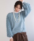 【グリーンパークス/Green Parks】の・furry rate ラメフェザー袖フリンジニット 人気、トレンドファッション・服の通販 founy(ファニー) ファッション Fashion レディースファッション Fashion for Women トップス・カットソー Cut & Sew Tops ニット Knit Tops & Sweaters おすすめ Recommended / Our Picks スリーブ Sleeve, Long Sleeve / Short Sleeve セーター Sweater, Knitwear フェザー Feather, Feather Detail フェザーヤーン Feather Yarn, Fluffy Yarn ボトム Bottoms, Lower Wear ポケット Pocket, Pocket Detail 今季 This Season, Current Season A/W・秋冬 Autumn/Winter thumbnail Blue|ID: prp329100004746072 ipo3291000000034312171