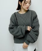 【グリーンパークス/Green Parks】の・ELENCARE DUE ハンドステッチケーブルニッ 人気、トレンドファッション・服の通販 founy(ファニー) ファッション Fashion レディースファッション Fashion for Women トップス・カットソー Cut & Sew Tops ニット Knit Tops & Sweaters おすすめ Recommended / Our Picks ショルダー Shoulder, Shoulder Strap セーター Sweater, Knitwear トレンド Trend, Trending Now ドロップ Drop Shoulder, Dropped Style ハンド Hand, Handmade バランス Balance, Style Balance フォルム Silhouette, Form ボトム Bottoms, Lower Wear ポケット Pocket, Pocket Detail 今季 This Season, Current Season A/W・秋冬 Autumn/Winter thumbnail Charcoal Gray|ID: prp329100004746079 ipo3291000000034312193