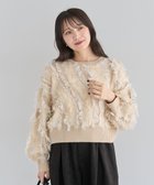 【グリーンパークス/Green Parks】の・ELENCARE DUE フリンジジャカードニット 人気、トレンドファッション・服の通販 founy(ファニー) ファッション Fashion レディースファッション Fashion for Women トップス・カットソー Cut & Sew Tops ニット Knit Tops & Sweaters おすすめ Recommended / Our Picks シンプル Simple, Minimal セーター Sweater, Knitwear フォルム Silhouette, Form ベーシック Basic, Essential ボトム Bottoms, Lower Wear ポケット Pocket, Pocket Detail A/W・秋冬 Autumn/Winter thumbnail Beige|ID: prp329100004746087 ipo3291000000034312228