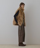 【グレース コンチネンタル/GRACE CONTINENTAL】のURBANCODE 衿付きジレ キャメル|ID: prp329100004746104 ipo3291000000034312293