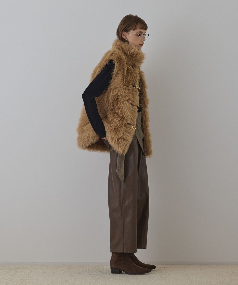 【グレース コンチネンタル/GRACE CONTINENTAL】のURBANCODE 衿付きジレ インテリア・キッズ・メンズ・レディースファッション・服の通販 founy(ファニー)  ファッション Fashion レディースファッション Fashion for Women アウター Coat / Outerwear Collection コート・ロングコート・ピーコート Long Coats, Peacoats & More レディースジャケット・軽アウター Jackets 新作・新入荷 New Arrivals / New In ジャケット Jacket, Outerwear フェイクファー Faux Fur, Imitation Fur プリント Print, Printed Pattern A/W・秋冬 Autumn/Winter キャメル|ID: prp329100004746104 ipo3291000000034312293