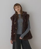 【グレース コンチネンタル/GRACE CONTINENTAL】のURBANCODE 衿付きジレ ブラウン|ID: prp329100004746104 ipo3291000000034312296