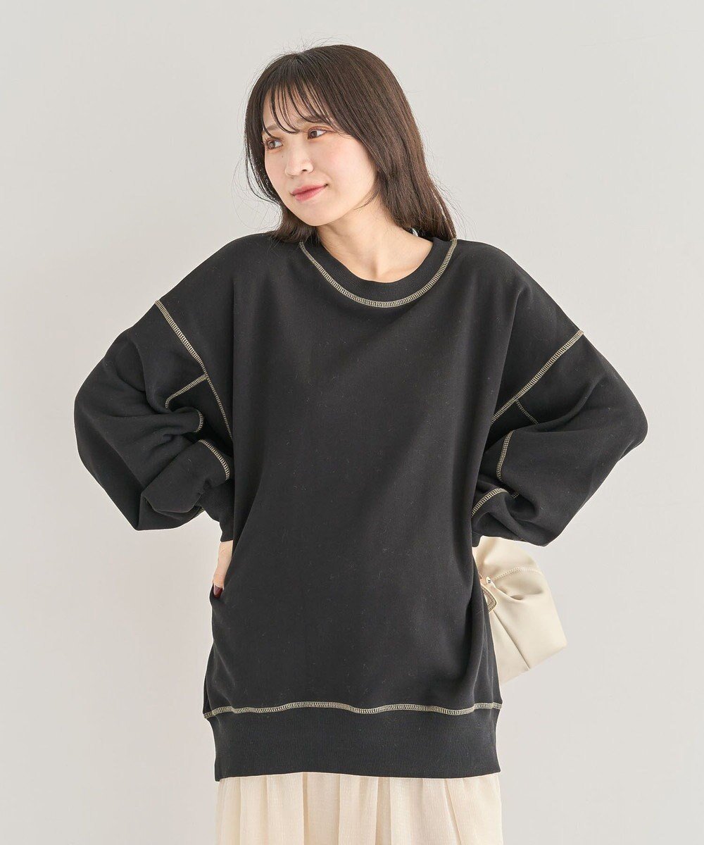 【グリーンパークス/Green Parks】の・SUGAR SPOON カラーstスウェット インテリア・キッズ・メンズ・レディースファッション・服の通販 founy(ファニー) 　ファッション　Fashion　レディースファッション　Fashion for Women　トップス・カットソー　Cut & Sew Tops　レディースパーカー・カジュアルフーディー　Casual Hoodies & Sweatshirts　スウェット・クルーネックトップス　Sweatshirts & Crewnecks / Relaxed Fit Sweat Tops　スウェット / スエット　Sweatshirt, Sweatwear　フォルム　Silhouette, Form　ポケット　Pocket, Pocket Detail　A/W・秋冬　Autumn/Winter　Black|ID: prp329100004746124 ipo3291000000034312369