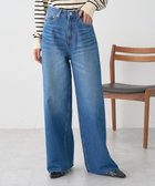 【アースミュージックアンドエコロジー/earth music&ecology】の【セルフカット可】ワイドデニムパンツ Indigo|ID: prp329100004746169 ipo3291000000034312551