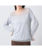 【アースミュージックアンドエコロジー/earth music&ecology】の【吸湿発熱】【2WAY】あったかフェミニンインナー(2wayネック) 人気、トレンドファッション・服の通販 founy(ファニー) ファッション Fashion レディースファッション Fashion for Women トップス・カットソー Cut & Sew Tops シャツ・ブラウス・オフィスカジュアル Elegant Blouses & Button-Ups ロングTシャツ・Tシャツ Longline T-Shirts & Tees カットソー・ベーシックTシャツ Cut-and-Sewn Tops / Stretch Tees & Basics おすすめ Recommended / Our Picks インナー Innerwear カットソー Cut and Sewn Top スカラップ Scallop, Scalloped Edge スクエア Square, Square Shape フェミニン Feminine, Girly レース Lace, Lace Fabric A/W・秋冬 Autumn/Winter thumbnail Light Gray|ID: prp329100004746174 ipo3291000000034312579