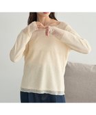 【アースミュージックアンドエコロジー/earth music&ecology】の【吸湿発熱】【2WAY】あったかフェミニンインナー(2wayネック) 人気、トレンドファッション・服の通販 founy(ファニー) ファッション Fashion レディースファッション Fashion for Women トップス・カットソー Cut & Sew Tops シャツ・ブラウス・オフィスカジュアル Elegant Blouses & Button-Ups ロングTシャツ・Tシャツ Longline T-Shirts & Tees カットソー・ベーシックTシャツ Cut-and-Sewn Tops / Stretch Tees & Basics おすすめ Recommended / Our Picks インナー Innerwear カットソー Cut and Sewn Top スカラップ Scallop, Scalloped Edge スクエア Square, Square Shape フェミニン Feminine, Girly レース Lace, Lace Fabric A/W・秋冬 Autumn/Winter thumbnail Ecru|ID: prp329100004746174 ipo3291000000034312581