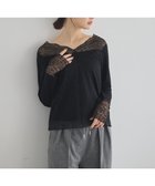 【アースミュージックアンドエコロジー/earth music&ecology】の【吸湿発熱】【2WAY】あったかフェミニンインナー(2wayネック) 人気、トレンドファッション・服の通販 founy(ファニー) ファッション Fashion レディースファッション Fashion for Women トップス・カットソー Cut & Sew Tops シャツ・ブラウス・オフィスカジュアル Elegant Blouses & Button-Ups ロングTシャツ・Tシャツ Longline T-Shirts & Tees カットソー・ベーシックTシャツ Cut-and-Sewn Tops / Stretch Tees & Basics おすすめ Recommended / Our Picks インナー Innerwear カットソー Cut and Sewn Top スカラップ Scallop, Scalloped Edge スクエア Square, Square Shape フェミニン Feminine, Girly レース Lace, Lace Fabric A/W・秋冬 Autumn/Winter thumbnail Black|ID: prp329100004746174 ipo3291000000034496526