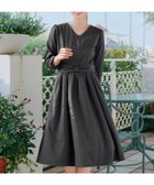 【ティアクラッセ/Tiaclasse】のリボンウエスト切替ワンピース チャコールグレー|ID: prp329100004746176 ipo3291000000035631887